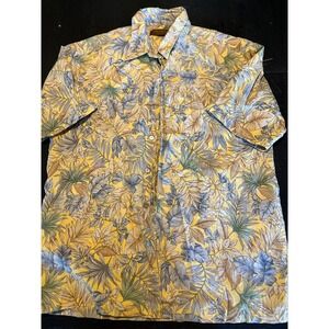 Tori‎ Richard Honolulu Floral Print Shirt Mens Short Sleeve